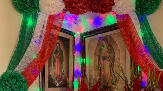 Altar de la Virgen de Guadalupe [upl. by Ybor]