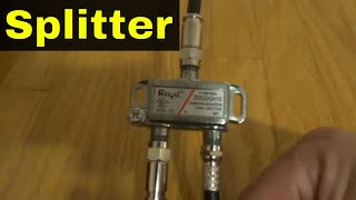 How To Install A Coaxial Cable SplitterTutorial [upl. by Alilahk]