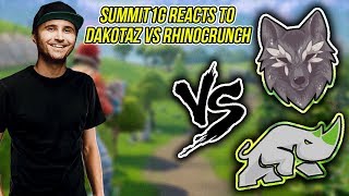 Summit1G Reacts to Dakotaz and Rhinocrunch Drama With Chat [upl. by Ahsurej]