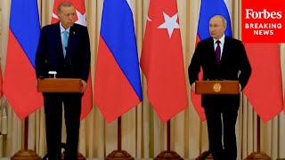 Putin And Erdogan Discuss Grain Deal Ukraine At Meeting In Sochi Russia [upl. by Iren]