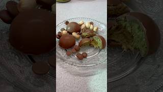 Dubai csokoládé bonbon ReceptIGTiktok recept dubai dubaichocolate csokoládé pisztácia food [upl. by Furlong]