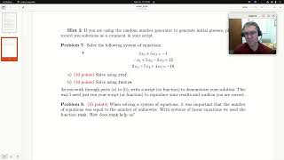 Solving a system of linear equations with MATLAB rref and fsolve [upl. by Hildagarde]