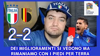 ITALIA 22 BELGIO OTTIMA PROVA condizionata dalla brutta ESPULSIONE  3° GIORNATA NATIONS LEAGUE [upl. by Server]