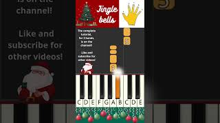 Easiest JINGLE BELLS  piano tutorial with finger numbers [upl. by Remat]