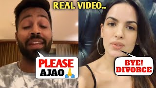 Hardik Pandya Video Chat With Natasha Stankovic After Divorce  Hardik Natasha Divorce [upl. by Aneelahs]