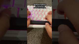 Membrane vs mechanical keyboard [upl. by Diba]