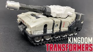 Transformers Kingdom Deluxe Class SLAMMER Review [upl. by Sackman98]