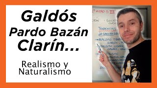 El REALISMO y Naturalismo TODO EN UN VÍDEO [upl. by Lorilee341]