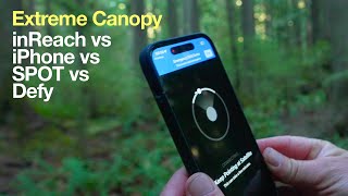 Extreme Tree Canopy Test  inReach iPhone ZOLEO SPOT X [upl. by Utter856]