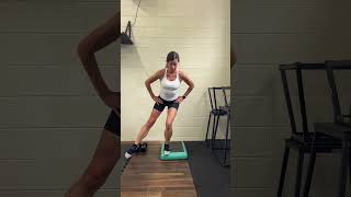 Single leg squat variations lateral leg tap [upl. by Lunsford]