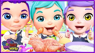 Learn Good Table Manners song baby songs childrens songs Coco Baby Crazy World kidssongs 93 [upl. by Elleuqar]