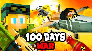 I Spent 100 Days on a WAR SMP SERVER in Minecraft This is What Happened [upl. by Hpseoj]