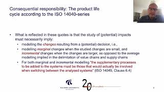 Video 2  Consequential modelling in LCI  ISO 14040 Series A standard for consequential LCA [upl. by Abehsat18]