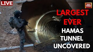 IsraelHamas War LIVE Israel Destroys Hamas Tunnel Filled With Weapons In Explosive Footage [upl. by Natye]