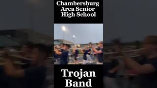 From Chambersburg Pennsylvania the CASHS Trojan Band ONE SMALL STEP band marching parade [upl. by Hymen]