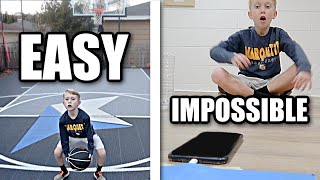 EASY to IMPOSSIBLE Trick Shot Challenge [upl. by Durant]