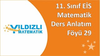 11 Sınıf Matematik EİS DAFDers Anlatım Föyü 29 [upl. by Ellenej555]