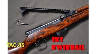 SKS Magwedge KWIKRAIL rail system install Best SKS Accessory Ever [upl. by Gaye]