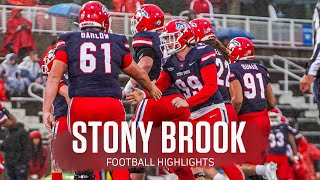 Stony Brook Football Highlights  2023 CAA Football [upl. by Pail]