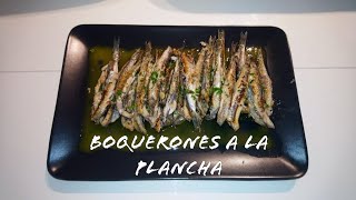 Boquerones a la plancha  🐟  grilled anchovies [upl. by Eiclehc308]