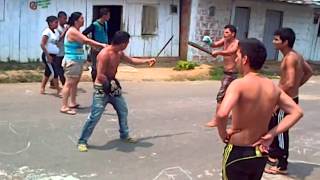 pelea a machete en florencia barrio idema [upl. by Laleb]