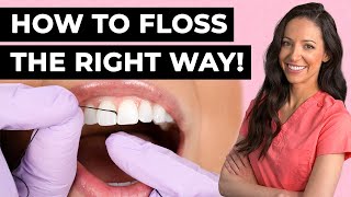 How To Properly Floss Your Teeth Dental Hygienist Explains [upl. by Nylirehc]