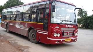 BMTC NEW BUS AT JEEVAN BIMA NAGAR [upl. by Painter]