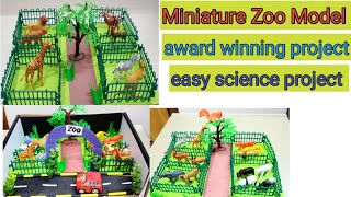 3 different zoo model making easy for nursery school project [upl. by Boj]