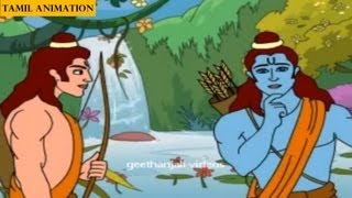 Tamil Short Stories  Ramayanam story in tamil  Hanuman Meets Rama [upl. by Nehtanhoj209]