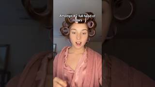 Attempt 2 at full head of rollers grwm hair rollers [upl. by Nsaj688]