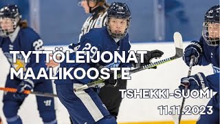 Maalikooste Tyttöleijonat jatkoaikavoittoon Tshekkiä vastaan [upl. by Aniroz]