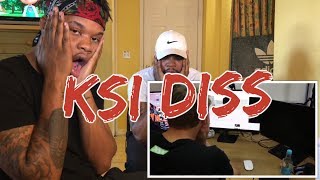 W2S  KSI Sucks RiceGum amp KSI Diss Track Official Video  REACTION [upl. by Martsen]