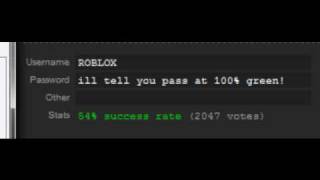 ROBLOXs Password [upl. by Kisor]