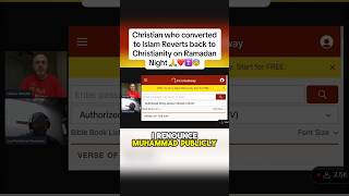 Muslim CONVERTS BACK to CHRISTIANITY after seeing it WAS NOT IT samshamoun christian jesus [upl. by Efron40]