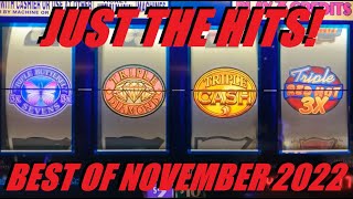 JACKPOT HANDPAY BIG WINS JUST THE HITS BEST OF NOVEMBER 2022 OLD SCHOOL 3 REEL CASINO SLOTS [upl. by Ahgiel]