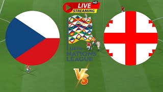 🔴Live Czechia vs Georgia  UEFA Nations League 2425  Full Match All Goals  FC gameplay [upl. by Nicholle]