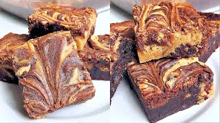 Easy Peanut Butter Cheesecake Swirl Brownies [upl. by Eimak]