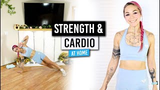 35 Min Strength amp Cardio at Home  NO REPEAT Full Body Workout [upl. by Sisxela708]