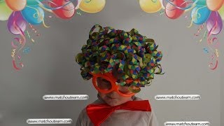 carnaval fabriquer sa perruque de clown [upl. by Lacey]