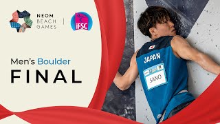 Mens Boulder final  NEOM Beach Games 2023 [upl. by Akemyt]