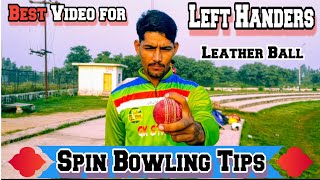 Spin Bowling Tips  Left hand spin bowling  changer bowlingtips [upl. by Eelrihs872]