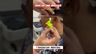 Taking ear canal impression for making BTE soft moulds hearingaids bhilai durg rajnandgaon [upl. by Xyno258]