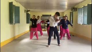 Nepali Movie Song Maruni Bandaki Basic Dance Steps with my All students amp Mam watching this video [upl. by Atlante960]