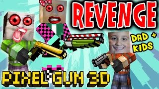 Lets Play Pixel Gun w Dad Daughter amp Son Revenge in the End Alliance Formed pt 6 [upl. by Bachman267]