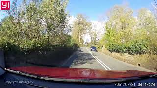 Motorists narrowly avoid injury from blown over tree [upl. by Emmott]