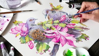 Watercolor Compositions 🌹 Tips amp Techniques for Beginners [upl. by Netsud]