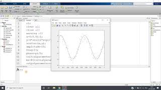 Sinusoidal Curve Fitting  Machine Learning  MATLAB [upl. by Niak716]