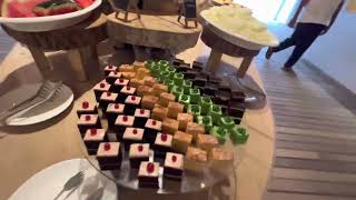 Maldives Malahini Kuda Bandos Resort  Maaga restaurant  breakfast food display [upl. by Derby]