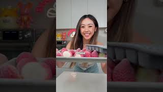 3 INGREDIENT Strawberry Lemonade Sorbet shorts [upl. by Pavyer]