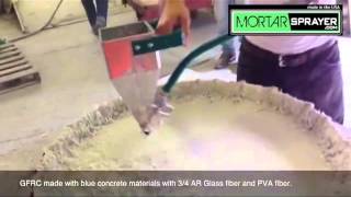 GFRC Concrete Countertop Sprayer  Super Fast and Efficient [upl. by Follmer]